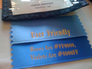 Proof I was at a geeky conference