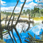 Painting of Ruggles Pond, Wendell